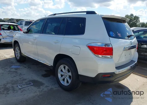 2013 Toyota Highlander Base Plus z USA, uszkodzony, nr VIN 5TDZA3EH0DS043065